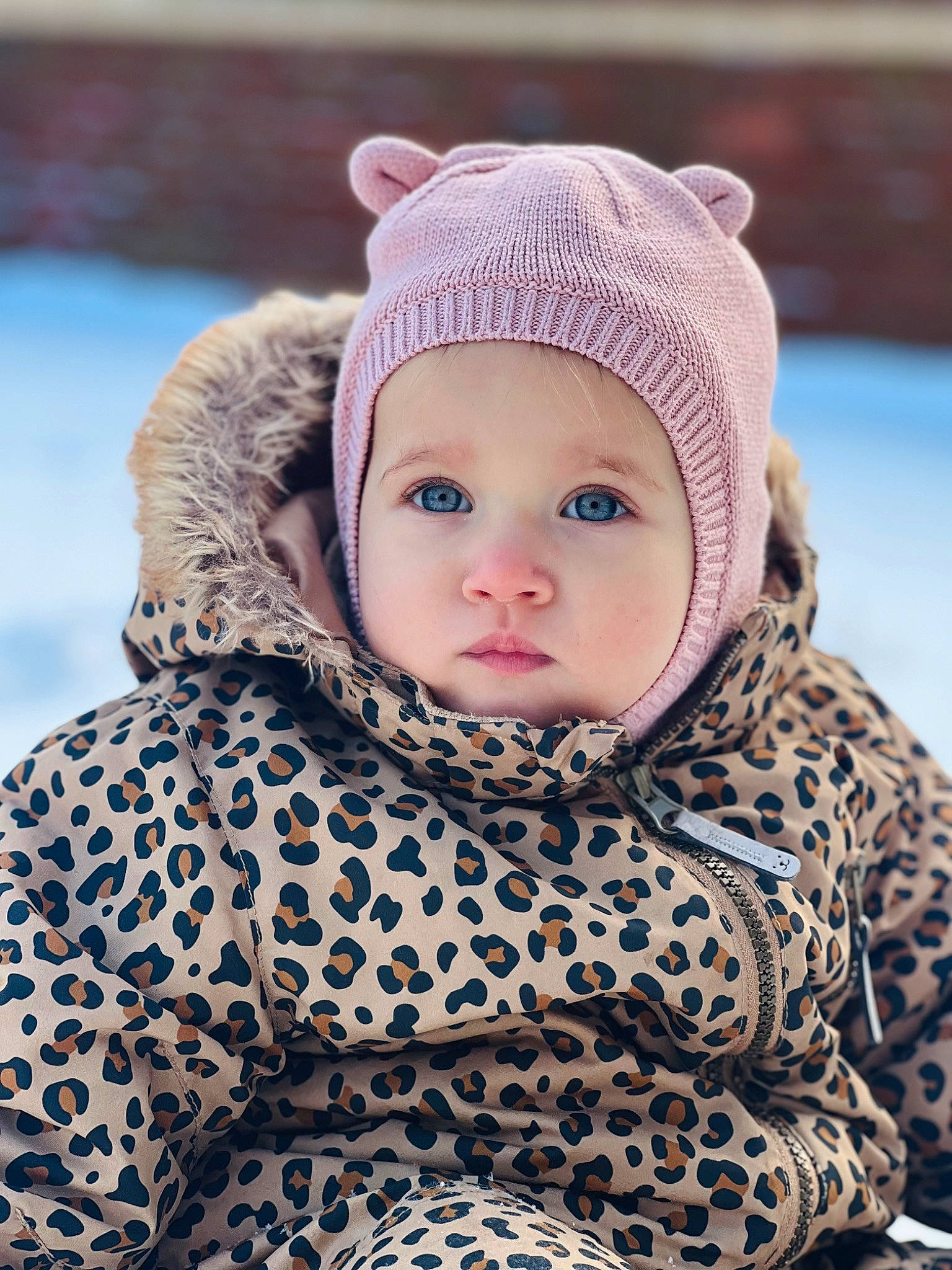 Sophie joined the competition — help win amazing prizes! baby, baby_toddler_clothing, cap, cheek, collar, eye, face, happy, head, headgear, headwear, hood, iris, jacket, nose, outerwear, person, skin, sleeve, snow
