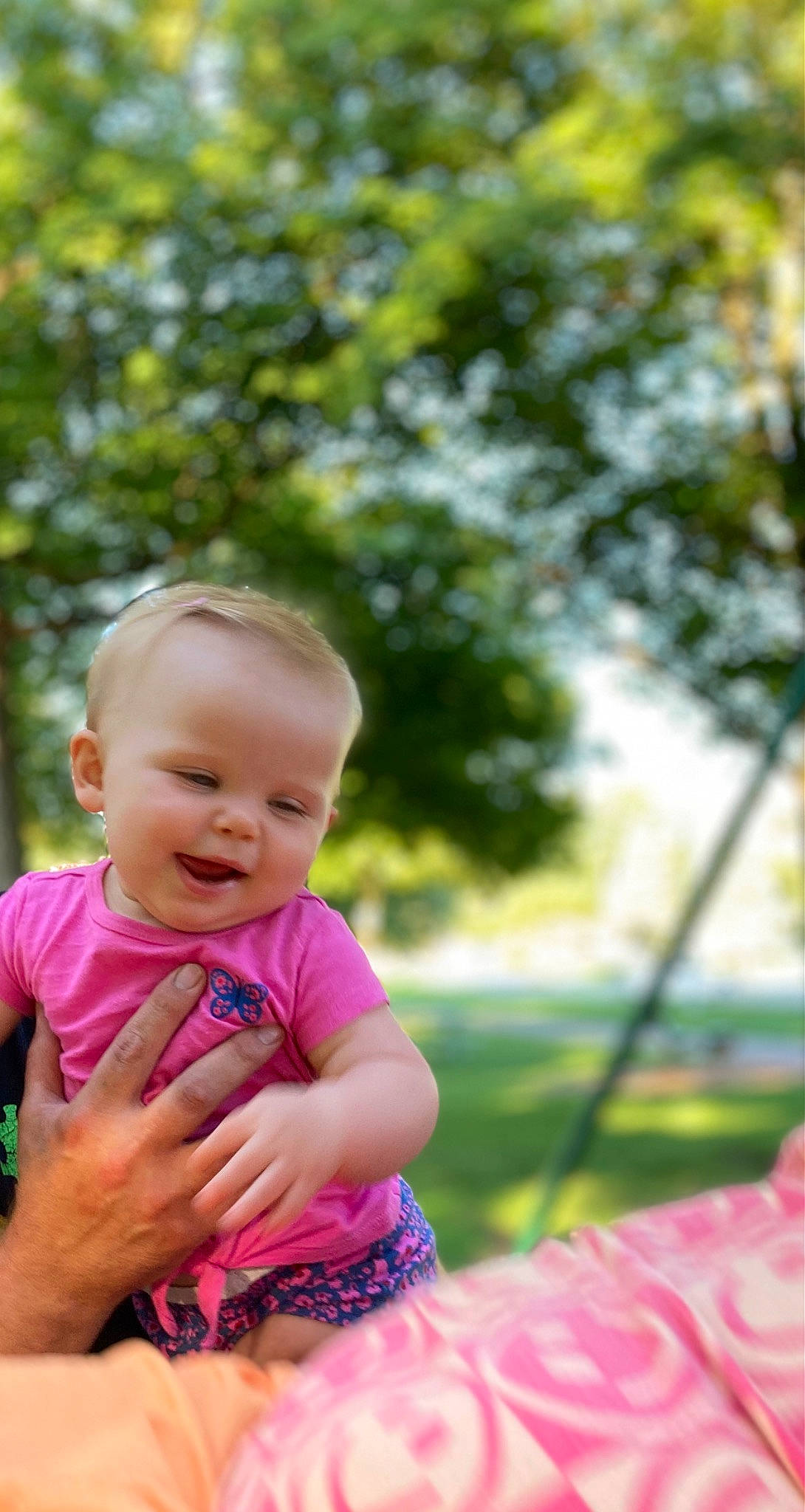 Cambree joined the competition — help win amazing prizes! baby, baby_toddler_clothing, child, fun, grass, happy, leisure, magenta, people_in_nature, person, pink, plant, portrait_photography, recreation, sitting, smile, spring, summer, toddler, tree