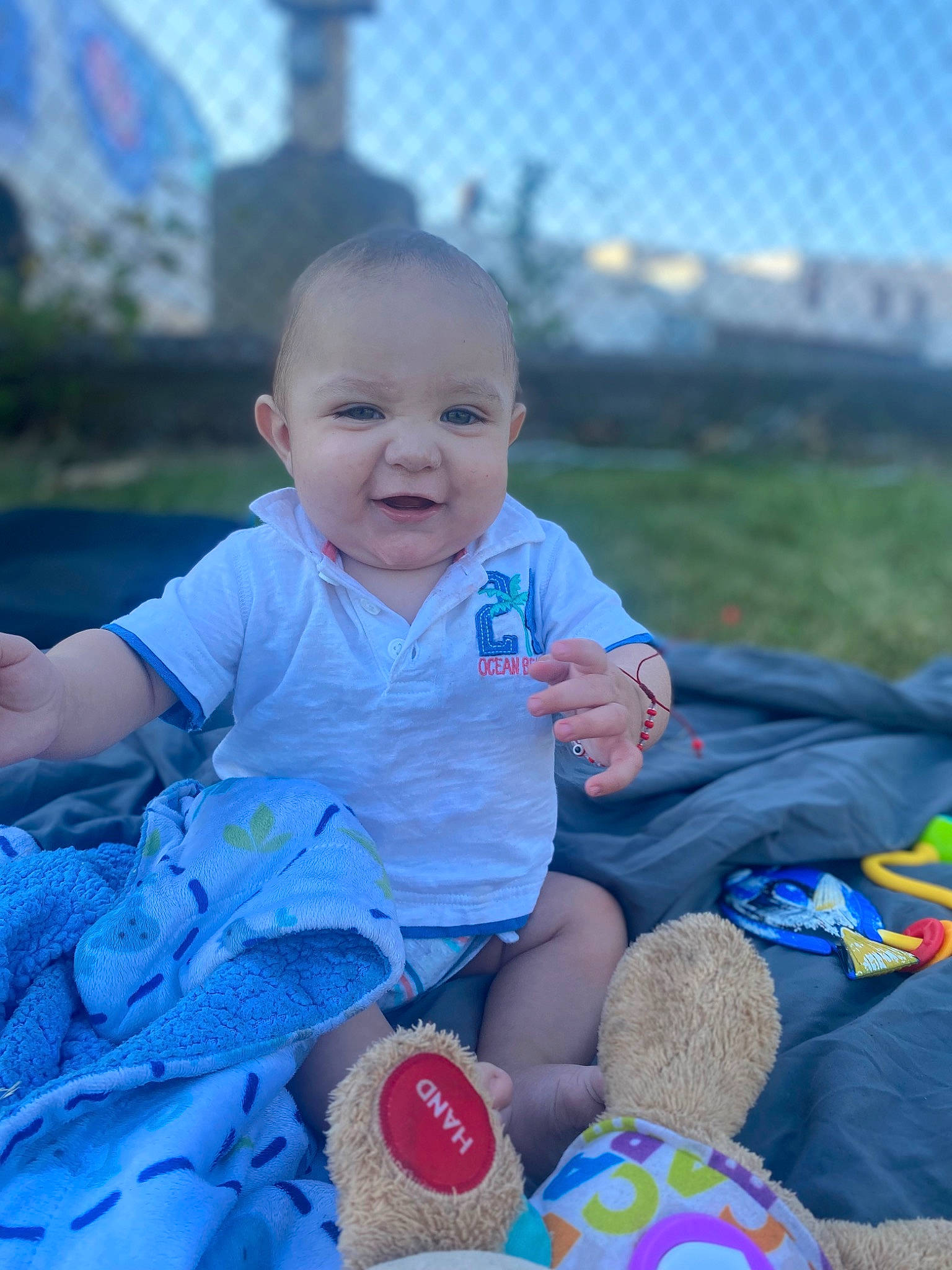 Juan joined the competition — help win amazing prizes! azure, baby, baby_toddler_clothing, beauty, blue, child, eye, face, fun, grass, happy, leisure, light, people, person, pink, skin, sky, smile, summer
