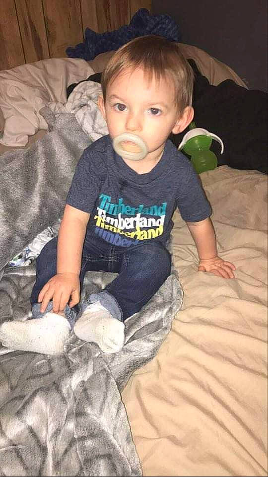 Brennon joined the competition — help win amazing prizes! baby, child, person, sitting, skin, t_shirt, toddler