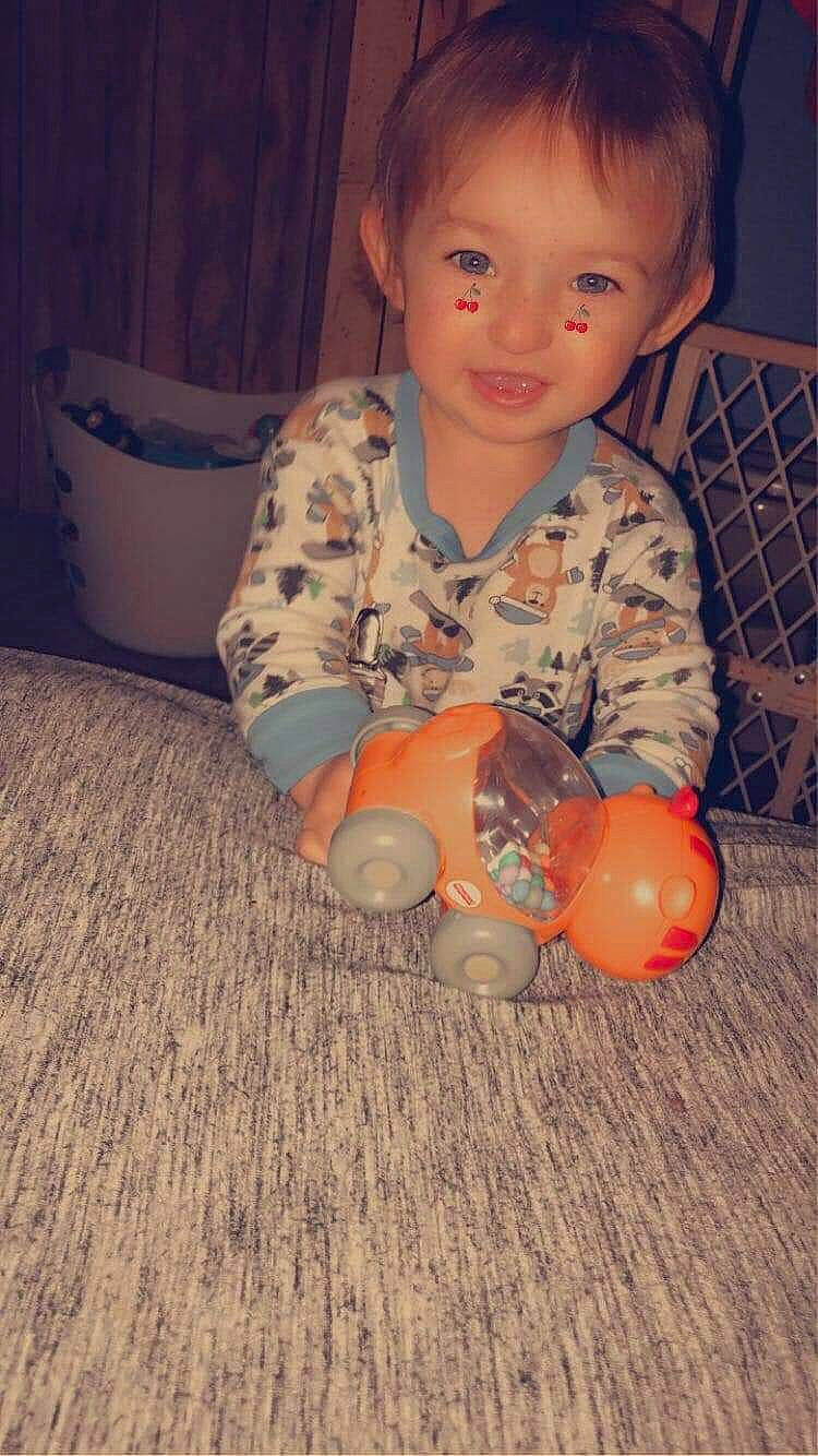 Brennon joined the competition — help win amazing prizes! baby, child, person, play, sitting, skin, toddler