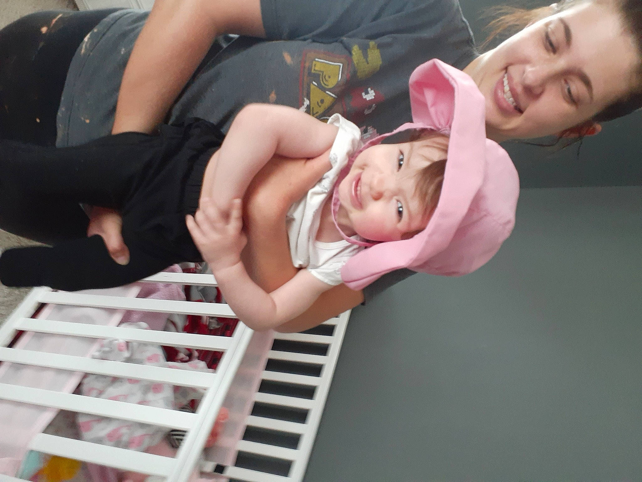 Aliza joined the competition — help win amazing prizes! arm, baby, child, elbow, hand, happy, headwear, human_body, joint, joy, knee, leg, muscle, person, photography, pink, sportswear, thigh, toddler