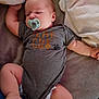 Matthew joined the competition — help win amazing prizes! baby, pacifier, sleeping, onesie, grey_clothing, blanket, soft_surface, infant, child, peaceful, cute, toddler, skin, face, arm, leg, indoors, resting, cozy, nursery