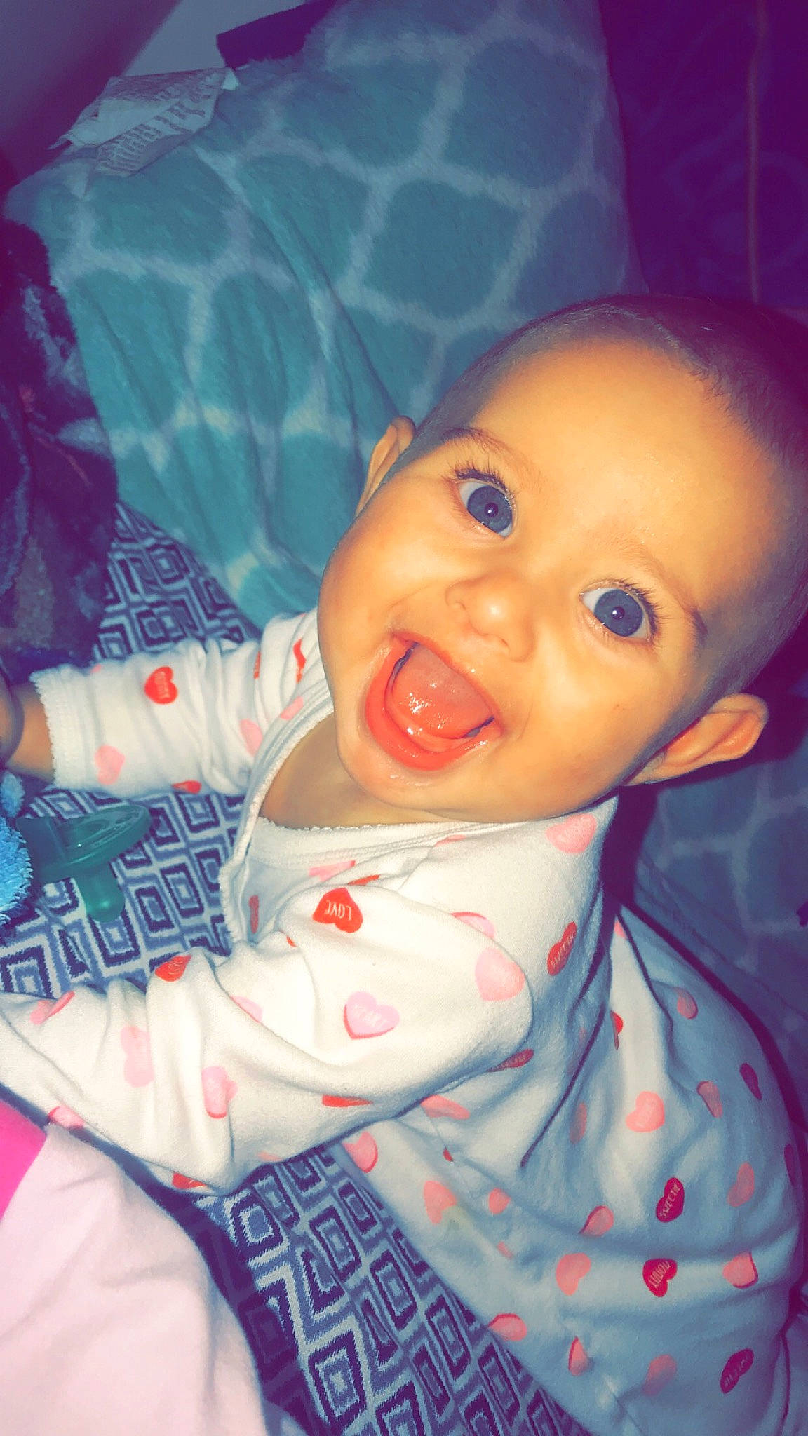 Kynzlee joined the competition — help win amazing prizes! cheek, child, cool, eye, face, forehead, fun, girl, head, human_hair_color, infant, joy, lip, mouth, nose, person, pink, product, skin, smile