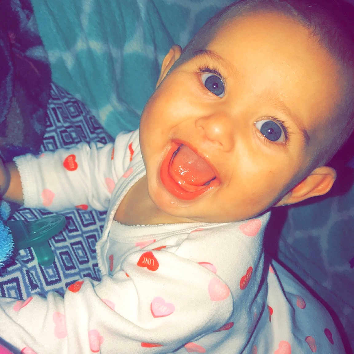 Kynzlee joined the competition — help win amazing prizes! cheek, child, cool, eye, face, forehead, fun, girl, head, human_hair_color, infant, joy, lip, mouth, nose, person, pink, product, skin, smile