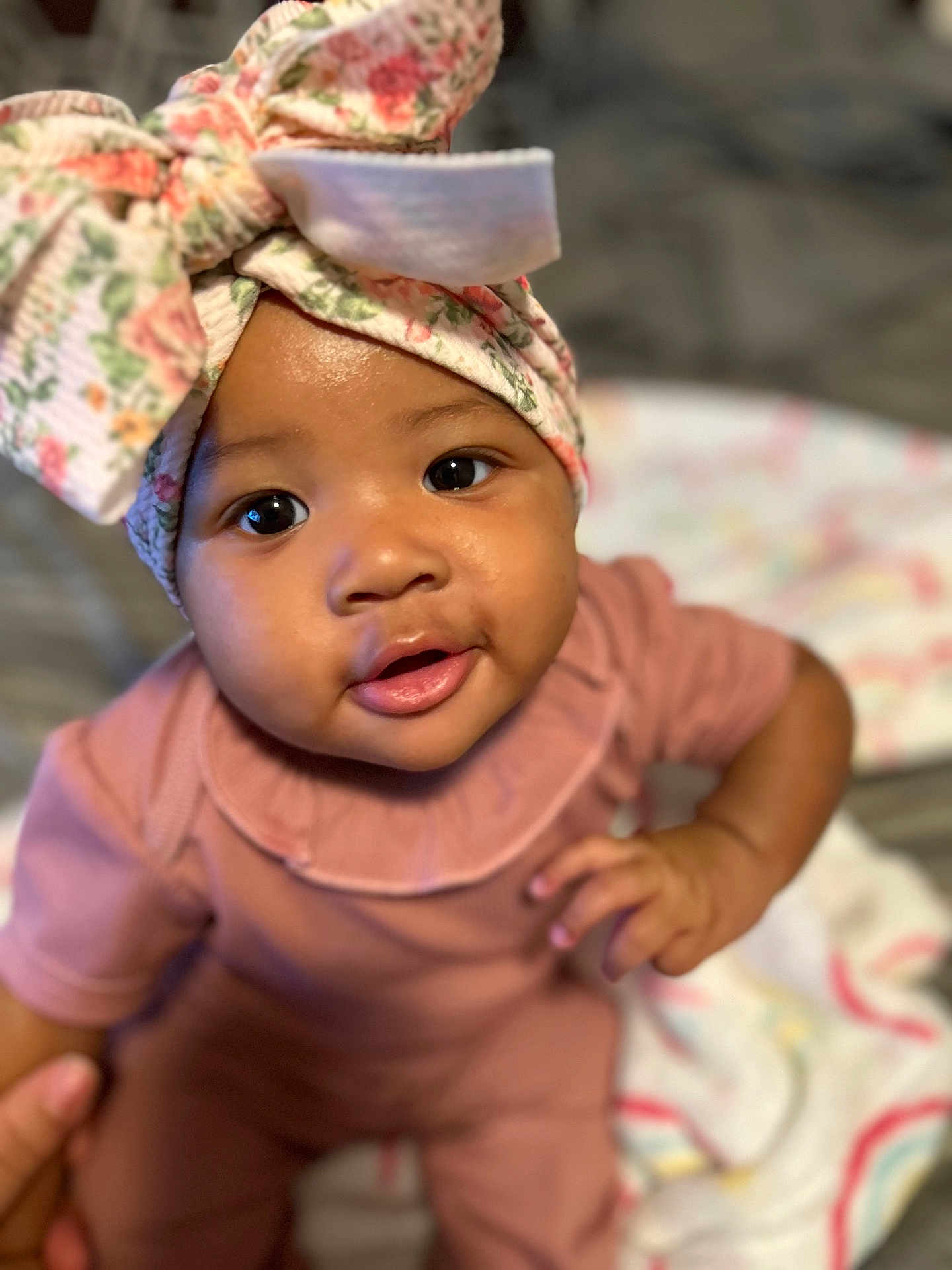 Eiress joined the competition — help win amazing prizes! baby, babylaughing, bodypart, bonnet, cap, clothing, dress, face, finger, hand, happy, hat, head, newborn, person, photography, portrait, smile, sunhat, turban