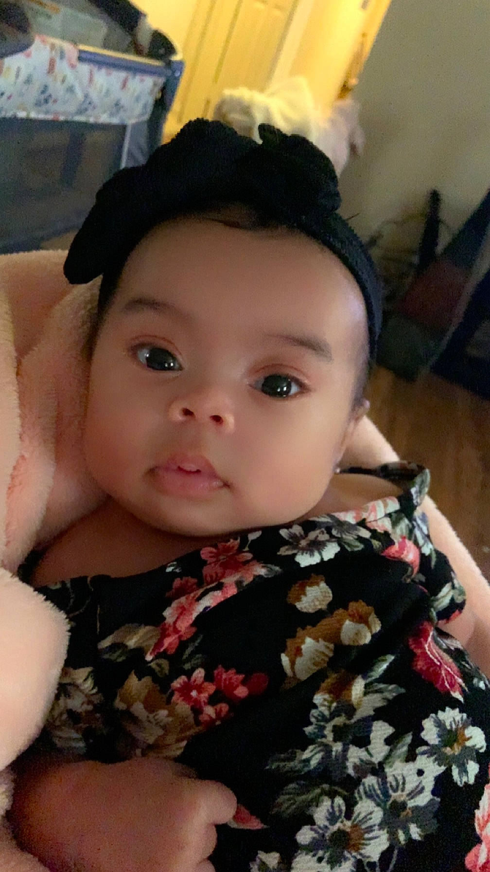 Ryleigh is registered to the contest to win money with this photo: cheek, chin, dress, eye, eyebrow, eyelash, face, facial_expression, fashion, hair, hairstyle, happy, headgear, human_body, iris, lip, person, pink, skin, sleeve