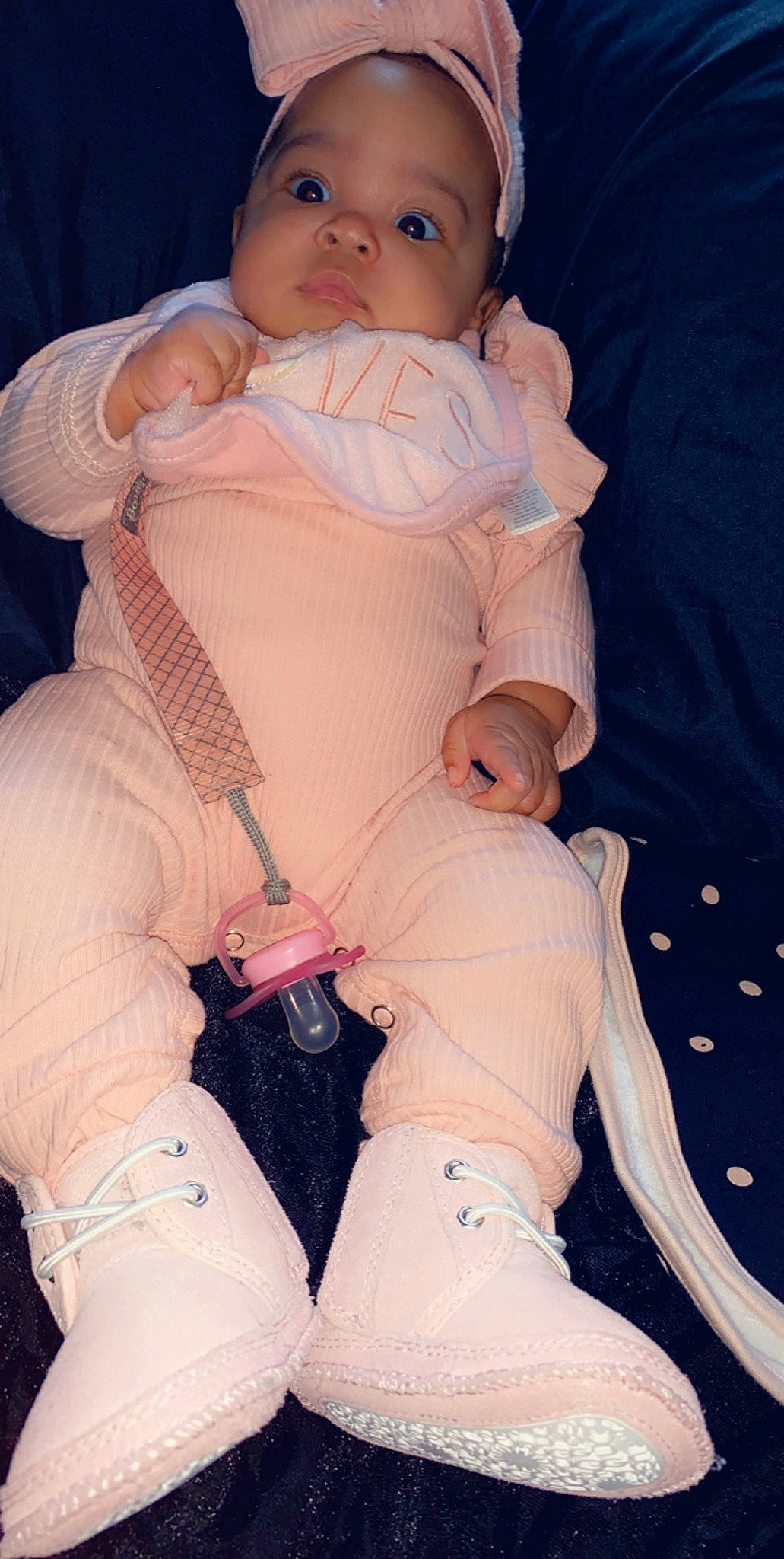 Saraea joined the competition — help win amazing prizes! abdomen, baby, comfort, finger, gesture, headwear, human, human_body, joint, knee, lap, mouth, person, pink, skin, stomach, textile, thigh, thumb, toddler