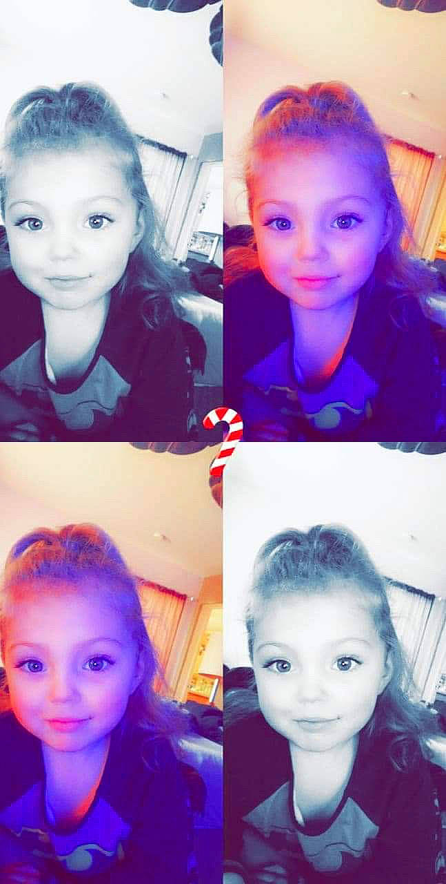 Jaylee is registered to the contest to win money with this photo: cheek, child, chin, cool, eyebrow, face, forehead, fun, hair, hair_coloring, hairstyle, head, jaw, lip, nose, person, photography, purple, selfie, smile