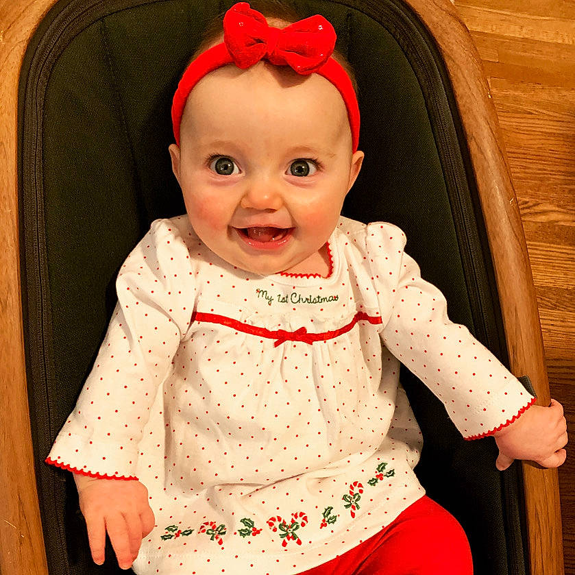 Aislyn is registered to the contest to win money with this photo: baby, baby_products, baby_toddler_clothing, cheek, child, chin, comfort, eyebrow, face, happy, head, headwear, iris, organ, outerwear, peach, person, pink, skin, sleeve