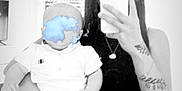 Kayden participe au concours pour gagner de l'argent avec cette photo : baby, woman, selfie, mirror, tattoo, phone, indoor, window, black_and_white, clothing, person, bedroom, arm, holding, pants, shirt, reflection, casual, portrait, home