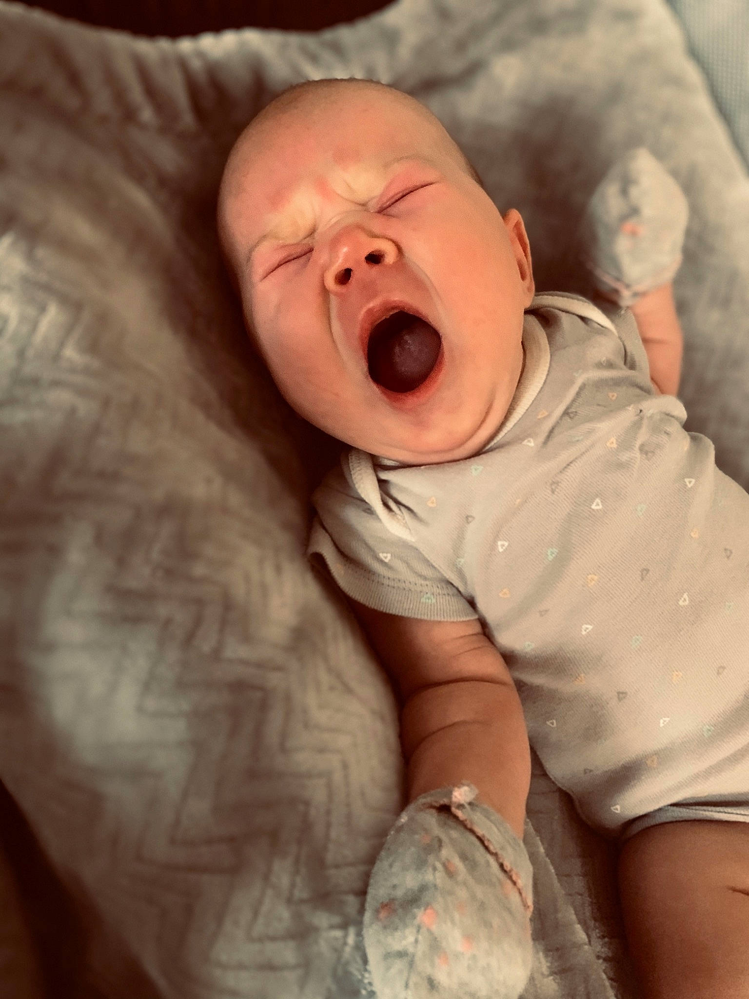 Kadence joined the competition — help win amazing prizes! baby, baby_sleeping, baby_toddler_clothing, cheek, child, comfort, flesh, happy, head, laugh, linens, mouth, nose, person, portrait_photography, shout, skin, sleeve, thumb, toddler