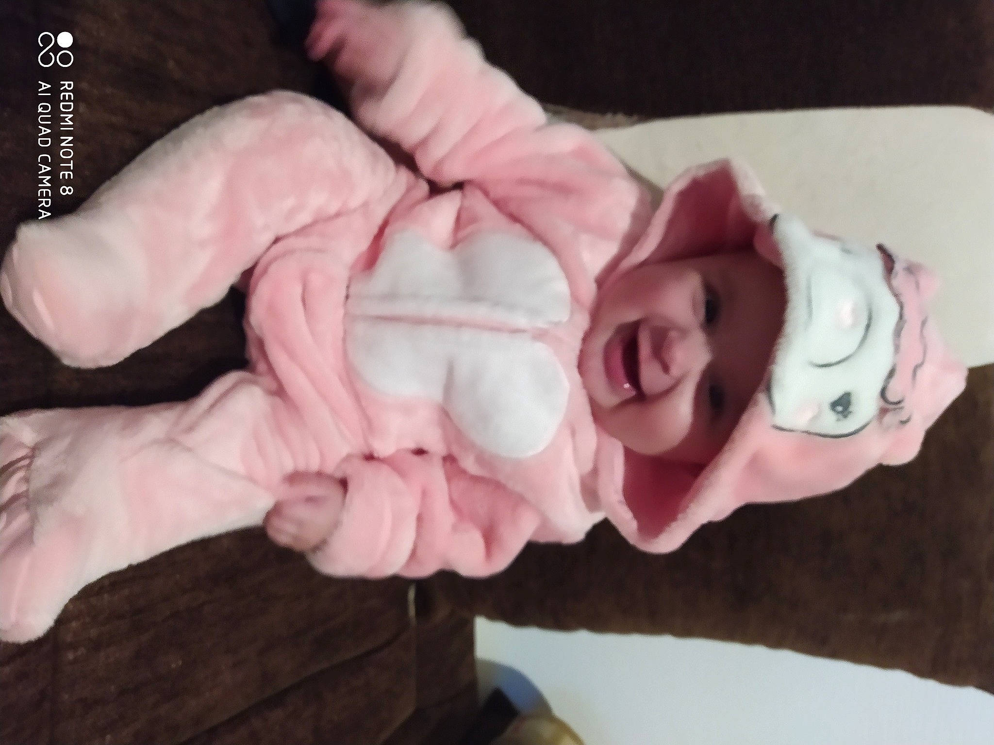 Nora participe au concours pour gagner de l'argent avec cette photo : baby, child, finger, flesh, flower, hand, headwear, leg, person, pink, plant, thumb