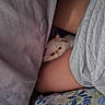 Binx joined the competition — help win amazing prizes! animal, arm, bed, bedding, blanket, cat, cozy, cute, fabric, floral, fluffy, hidden, indoor, pattern, peek, person, pet, resting, skin, white_cat