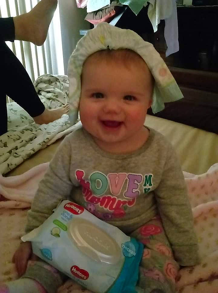 Remmi joined the competition — help win amazing prizes! baby, cheek, child, ear, joy, person, play, skin, smile, toddler