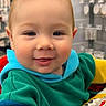 Thomas joined the competition — help win amazing prizes! baby, child, smiling, face, blue_eyes, colorful_clothing, hoodie, indoor, store, aisle, shelf, toys, playful, cute, infant, portrait, happy, closeup, person, young_child