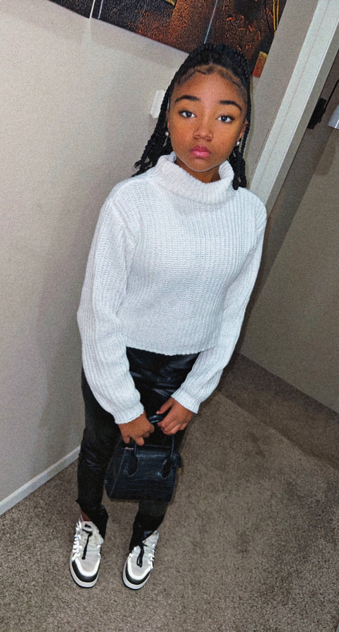 Tamia is registered to the contest to win money with this photo: black_hair, blazer, collar, cool, dress_shirt, eyewear, fashion, fashion_design, grey, knee, leg, outerwear, person, plaid, sleeve, sportswear, standing, t_shirt, thigh, waist