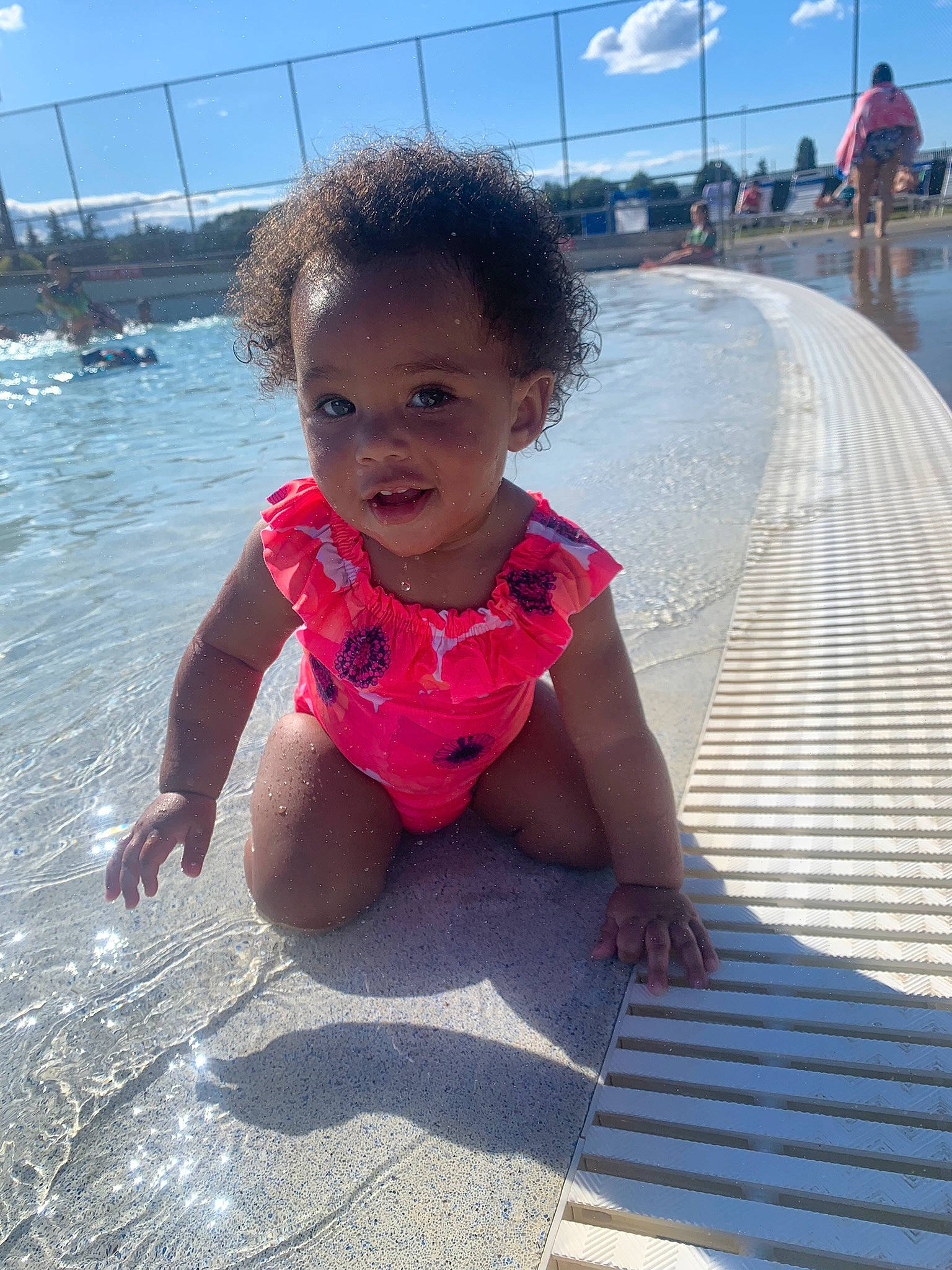Bonnie joined the competition — help win amazing prizes! azure, baby, baby_toddler_clothing, beach, beauty, child, cloud, fun, happy, leisure, person, photograph, recreation, sand, sky, smile, snapshot, summer, thigh, toddler