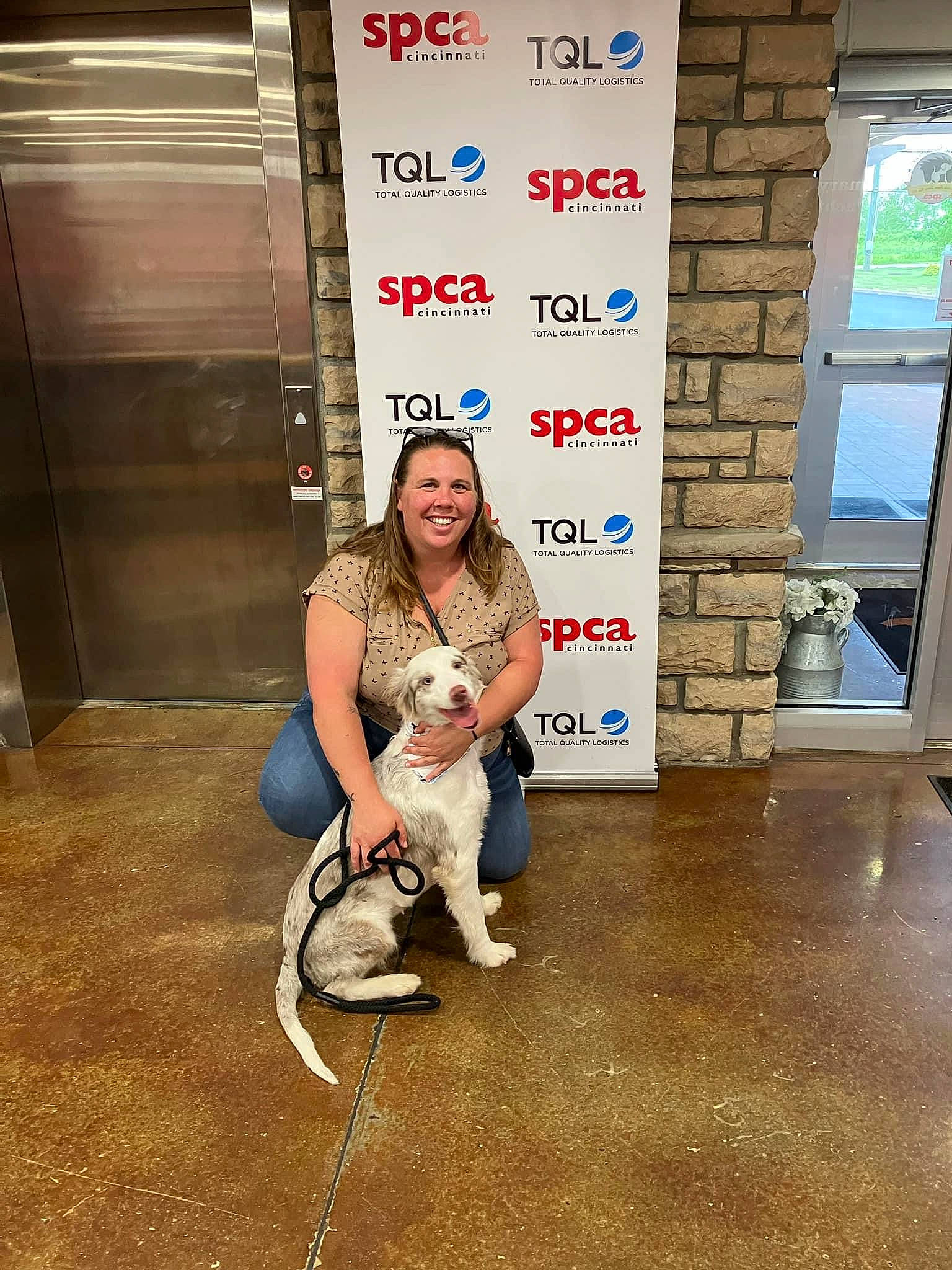 Sage joined the competition — help win amazing prizes! boot, carnivore, comfort, companion_dog, dog, dog_breed, eyewear, fawn, floor, flooring, foot, fun, hardwood, human_leg, knee, laminate_flooring, sitting, smile, thigh, wood