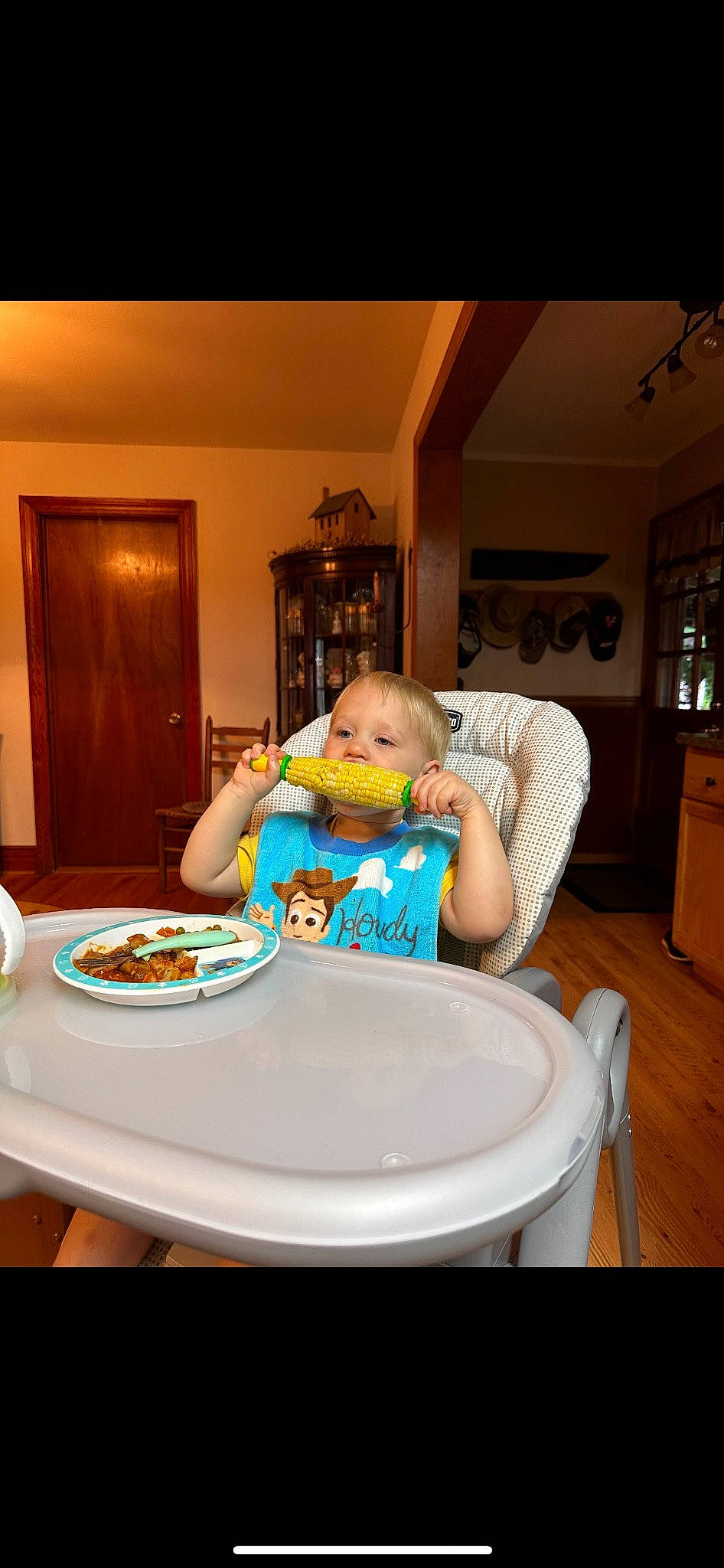 Layton joined the competition — help win amazing prizes! baby, chair, circle, comfort, cooking, cuisine, dishware, flooring, food, furniture, kitchen, person, plate, platter, porcelain, room, serveware, t_shirt, table, tableware