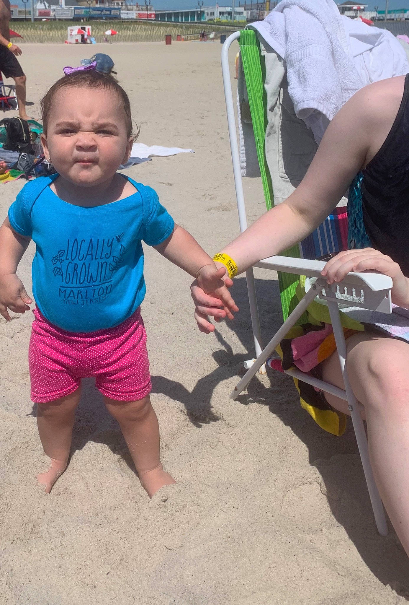 Leighton joined the competition — help win amazing prizes! child, fun, leg, person, play, smile, summer, toddler, vacation, water