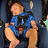 Raylin joined the competition — help win amazing prizes! baby, sleeping, car_seat, blue_outfit, child, infant, seat_belt, relaxation, indoors, foot, hand, face, safety, child_seat, cute, peaceful, rest, toddler, clothing, hair