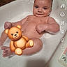 Raylin joined the competition — help win amazing prizes! baby, bathtub, bath, bubbles, child, cute, emoji, face, infant, inside, person, playful, screenshot, skin, smiling, teddy_bear, water, young_child, mobile_screen, app_interface