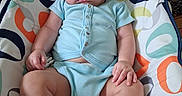 Raylin joined the competition — help win amazing prizes! baby, infant, sleeping, onesie, baby_seat, colorful_pattern, indoor, carpet, toy, relaxation, peaceful, cute, child, person, rest, small_hands, footwearless, hair, closed_eyes, comfort