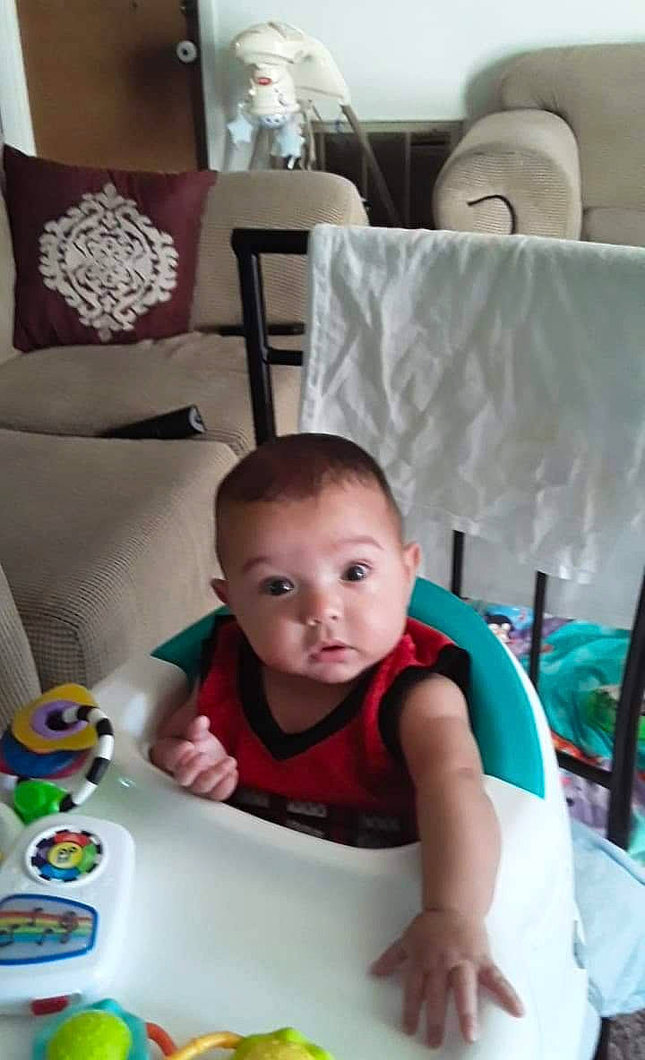 Kaine joined the competition — help win amazing prizes! baby, child, furniture, lighting_accessory, person, play, product, toddler