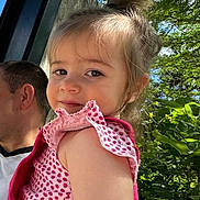 Adélia a rejoint le concours — aidez-le/la à gagner de superbes lots ! baby, blouse, clothing, dress, face, grass, happy, head, land, nature, outdoors, person, photography, plant, portrait, pottedplant, scarf, tree, vegetation, woodland