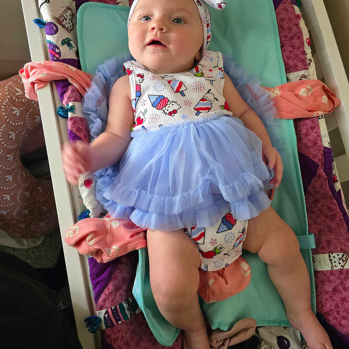 𝕃𝕠𝕣𝕖𝕟𝕖 joined the competition — help win amazing prizes! baby, infant, tutu, headband, quilt, blanket, sock, clothing, cute, smile, face, person, child, soft_toys, fabric, colorful, indoor, bed, comfort, portrait