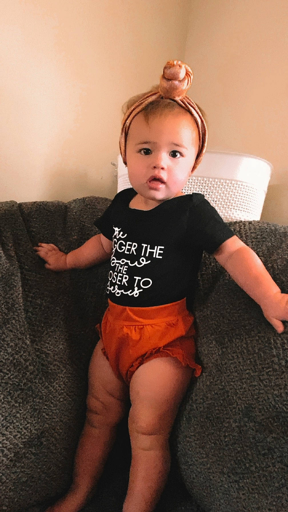 Kaisley joined the competition — help win amazing prizes! abdomen, arm, baby_toddler_clothing, child, flash_photography, fun, happy, human_leg, iris, joint, knee, neck, pattern, person, shoulder, skin, sleeve, surprise, thigh, toddler