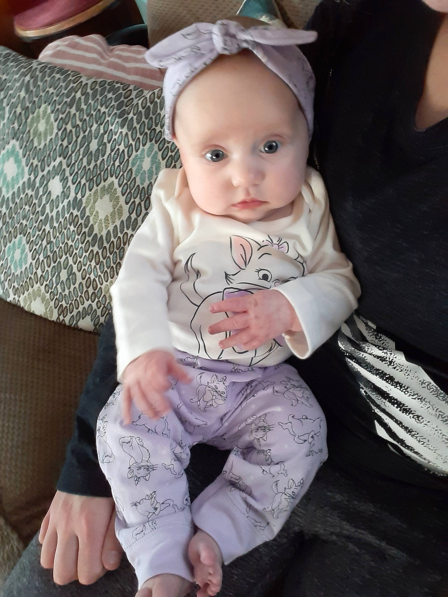 Carley joined the competition — help win amazing prizes! baby, baby_toddler_clothing, child, headgear, iris, person, product, sitting, skin, smile, toddler