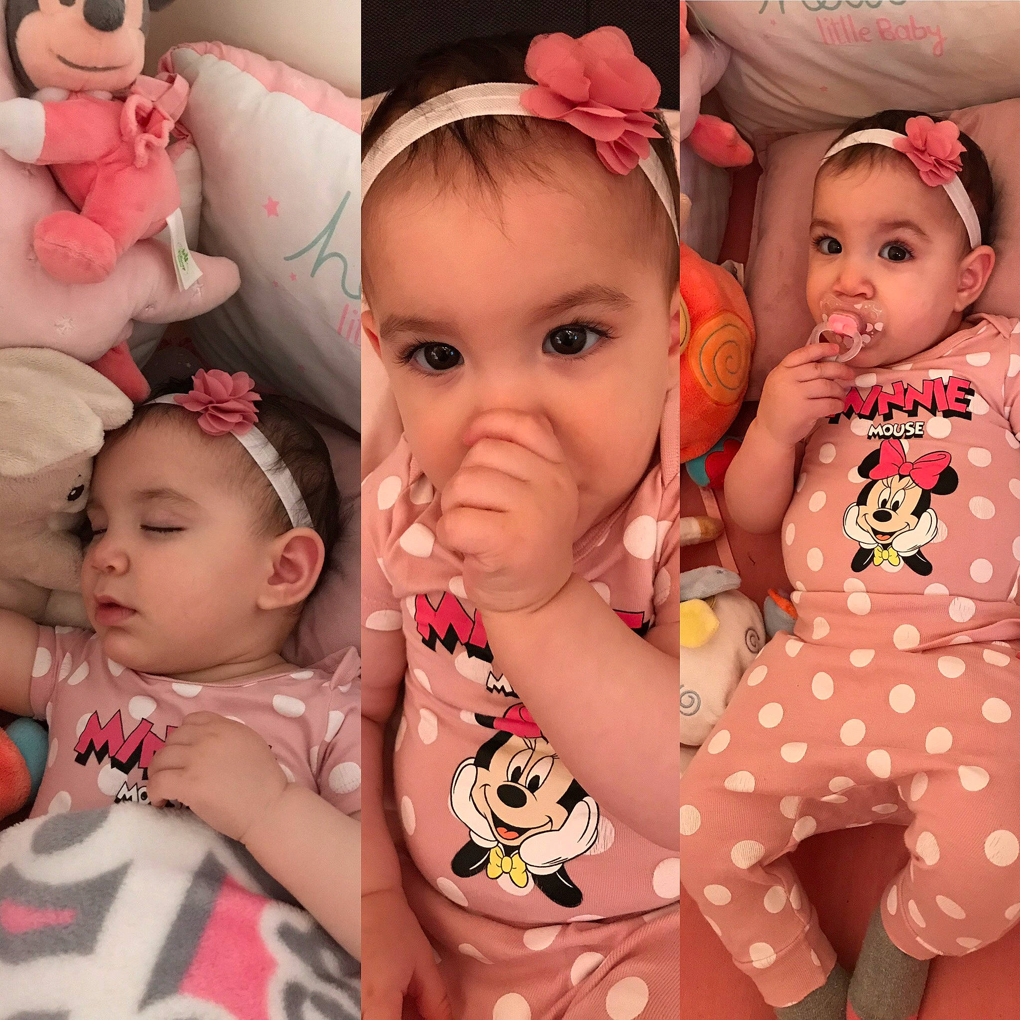 Chaîma participe au concours pour gagner de l'argent avec cette photo : baby, baby_toddler_clothing, cheek, child, face, hair_accessory, happy, head, pattern, person, pink, sibling, skin, toddler