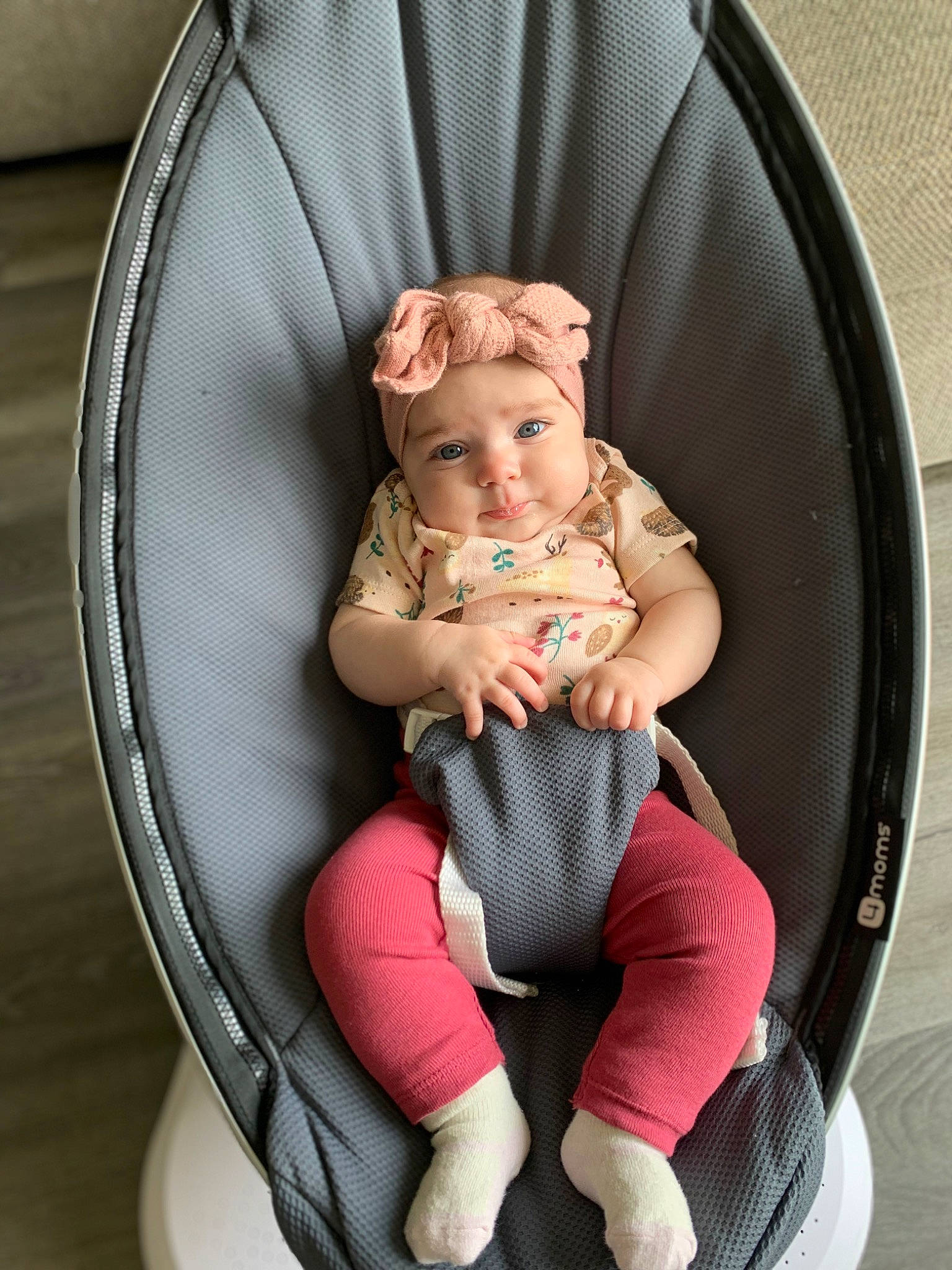 Elliana joined the competition — help win amazing prizes! arm, auto_part, baby, baby_carriage, baby_products, baby_safety, baby_toddler_clothing, bag, car_seat, chair, child, circle, comfort, fashion_accessory, fun, headwear, leg, person, pink, sitting