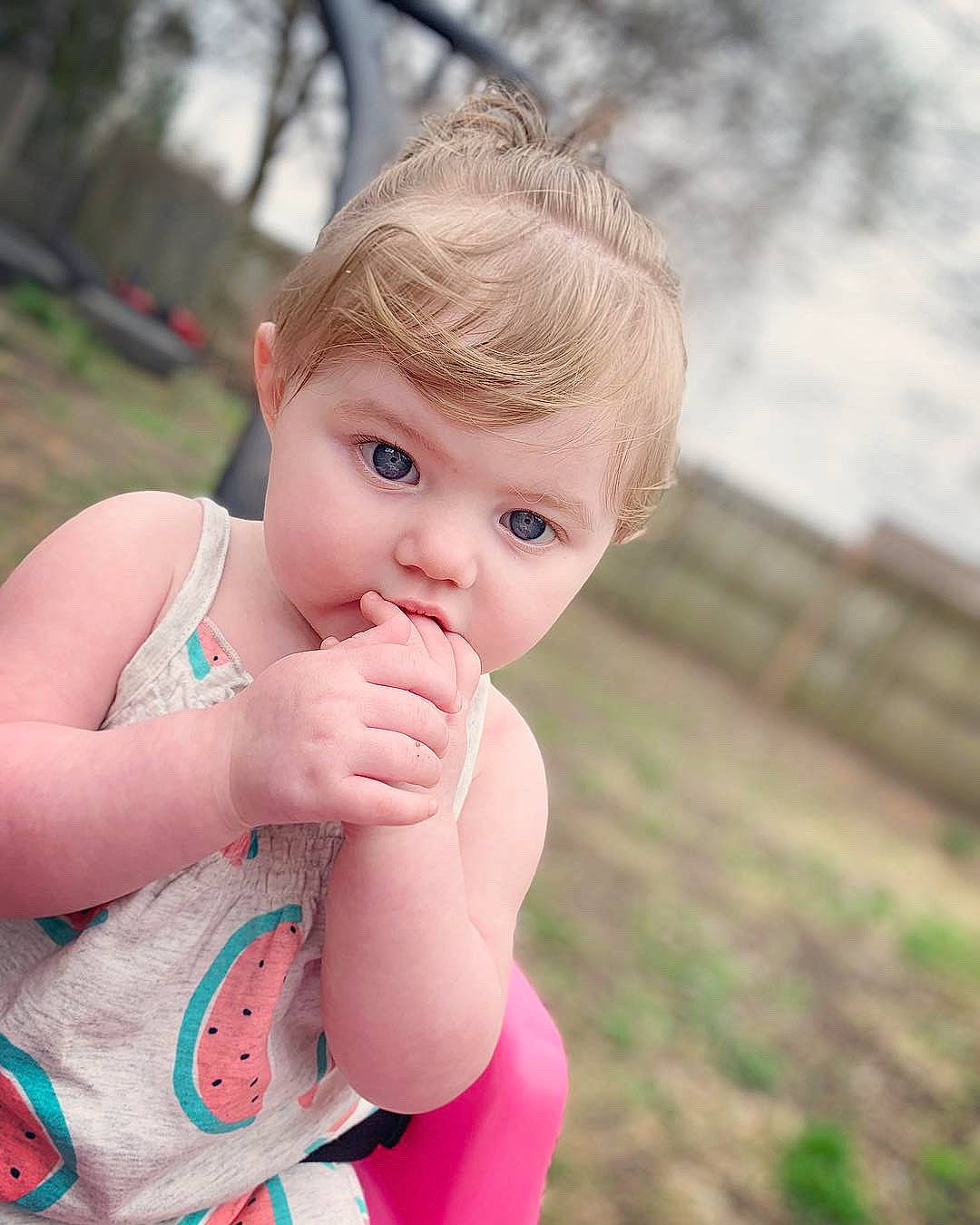 Adalynn Grace is registered to the contest to win money with this photo: baby, beauty, blond, cheek, child, child_model, eye, face, grass, hair, head, iris, lip, nose, people, person, photography, pink, skin, summer