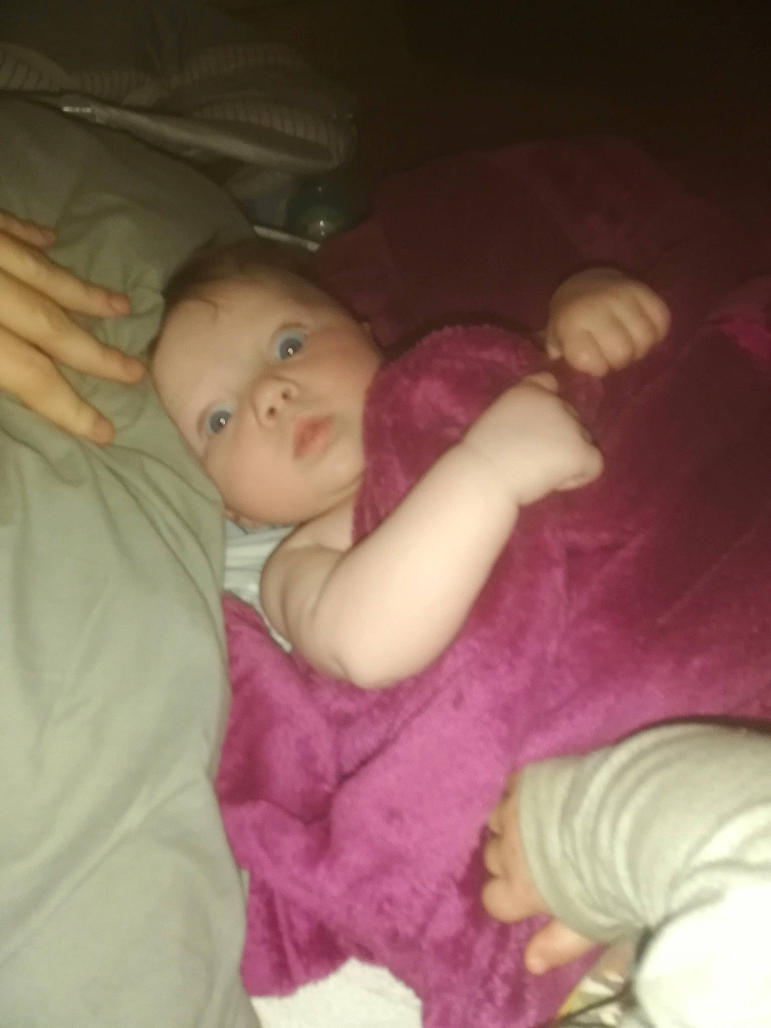 Leia-jane joined the competition — help win amazing prizes! baby, cheek, chin, comfort, cool, ear, elbow, eye, eyebrow, finger, gesture, iris, lap, leg, lip, mouth, nose, person, purple, skin