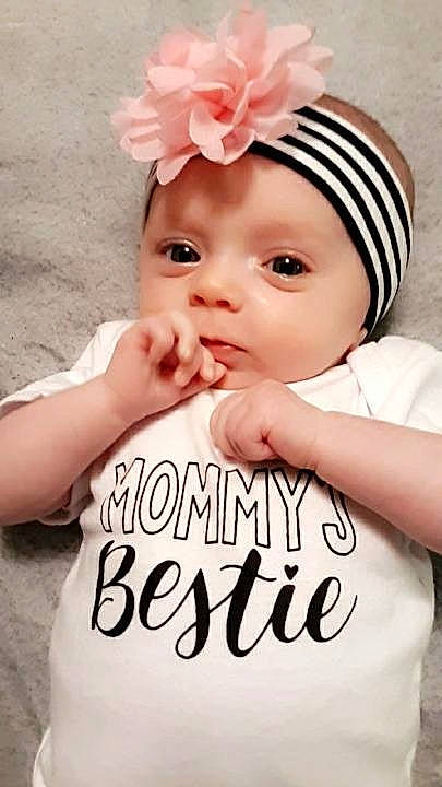 Hadleigh joined the competition — help win amazing prizes! baby, baby_bloomers, baby_products, baby_toddler_clothing, cap, cheek, child, cool, fashion_accessory, hair_accessory, happy, headband, headgear, person, photo_caption, pink, product, smile, toddler