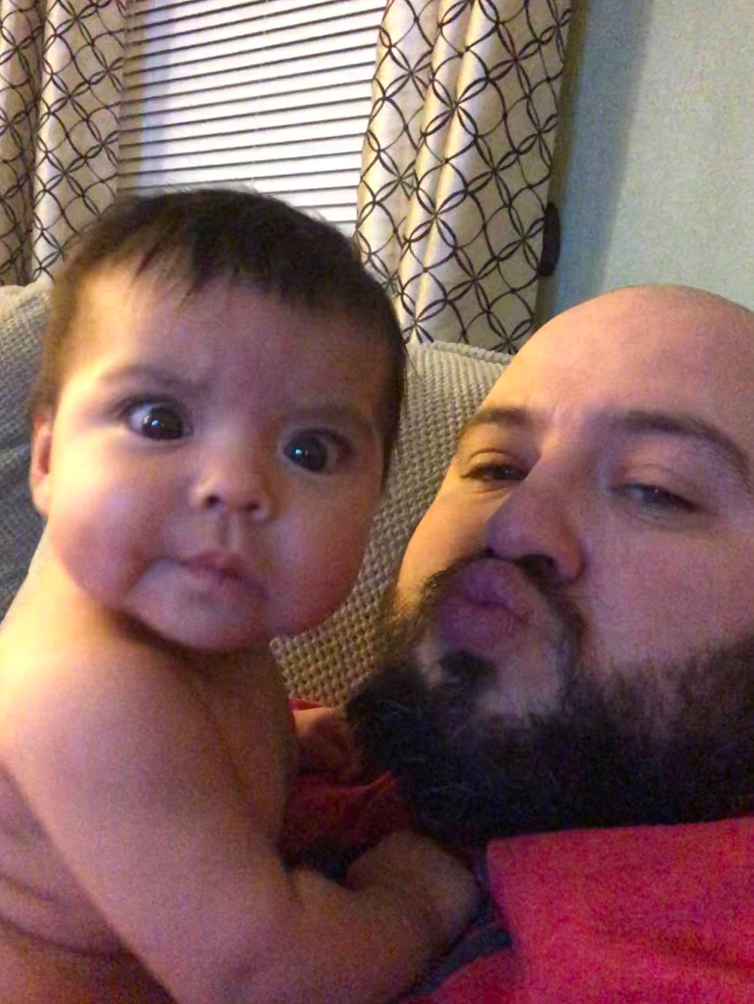 Lillyanah joined the competition — help win amazing prizes! baby, barechested, beard, cheek, child, chin, face, facial_hair, forehead, head, lip, mouth, muscle, neck, nose, person, photography, selfie, skin, toddler