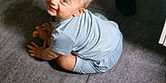 Aykan participe au concours pour gagner de l'argent avec cette photo : toddler, child, smiling, light_blue_clothing, floor, tile, indoors, person, baby, cute, happy, sitting, looking_up, short_hair, skin, playful, young_child, casual, portrait, natural_light