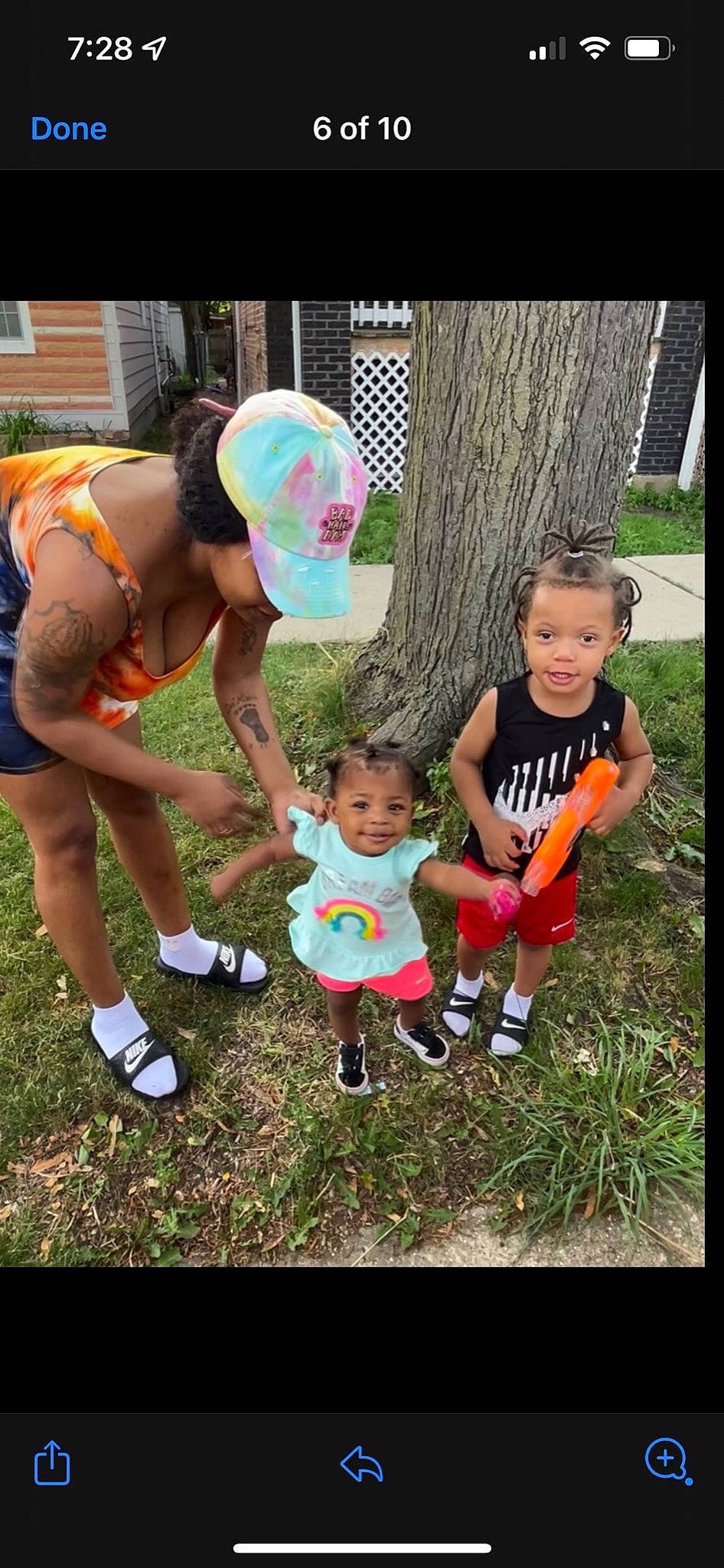 Damyla is registered to the contest to win money with this photo: baby, child, football, footwear, fun, grass, green, happy, joy, lawn, leisure, people_in_nature, person, plant, recreation, shoe, shorts, sneakers, sports_equipment, t_shirt