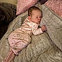 Eloise is registered to the contest to win money with this photo: baby, sleeping, pajamas, pink, blanket, pillow, bed, soft, cozy, infant, cute, resting, child, home, texture, comfort, toddler, peaceful, clothing, indoor