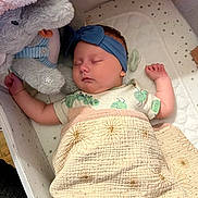 Hadley joined the competition — help win amazing prizes! baby, baby_clothes, bedtime, blanket, child, comfort, crib, cute, elephant, headband, indoor, infant, nursery, peaceful, plush_toy, resting, sleeping, sleepwear, soft_toy, toddler