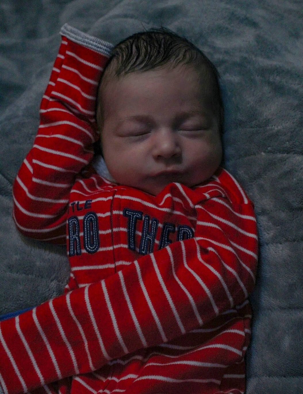Wyatt joined the competition — help win amazing prizes! baby, baby_toddler_clothing, carmine, cheek, child, comfort, flooring, grass, iris, linens, lip, nose, pattern, person, product, sitting, skin, sleeve, textile, toddler
