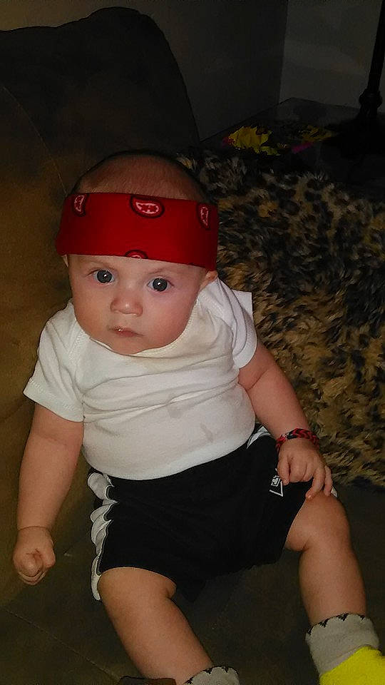 Jaden joined the competition — help win amazing prizes! baby, baby_toddler_clothing, baseball_cap, cap, cheek, child, face, fashion_accessory, flash_photography, fun, hat, headgear, headwear, human_leg, knee, person, sitting, skin, sleeve, t_shirt