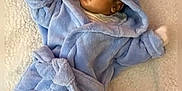 Nazier is registered to the contest to win money with this photo: baby, sleeping, blue_robe, hippo_hood, blanket, soft_texture, cute, infant, cozy, child, sleep, warm_clothing, footwear, indoors, resting, adorable, toddler, face, hooded_clothing, plush
