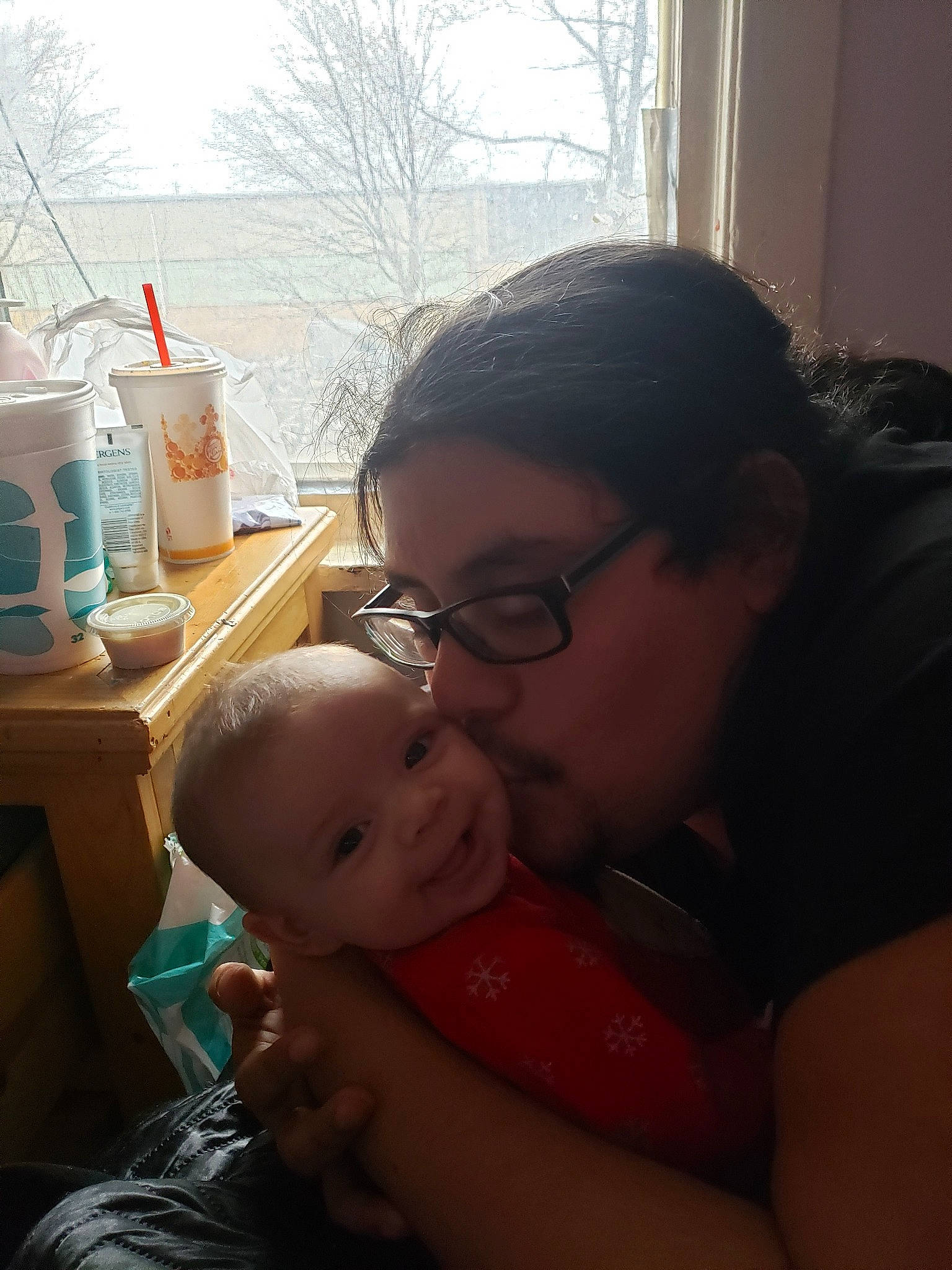 Lillian Rose is registered to the contest to win money with this photo: baby, birth, black_hair, child, ear, eyewear, forehead, fun, glasses, happy, interaction, joy, love, mouth, nose, people, person, skin, toddler, vacation