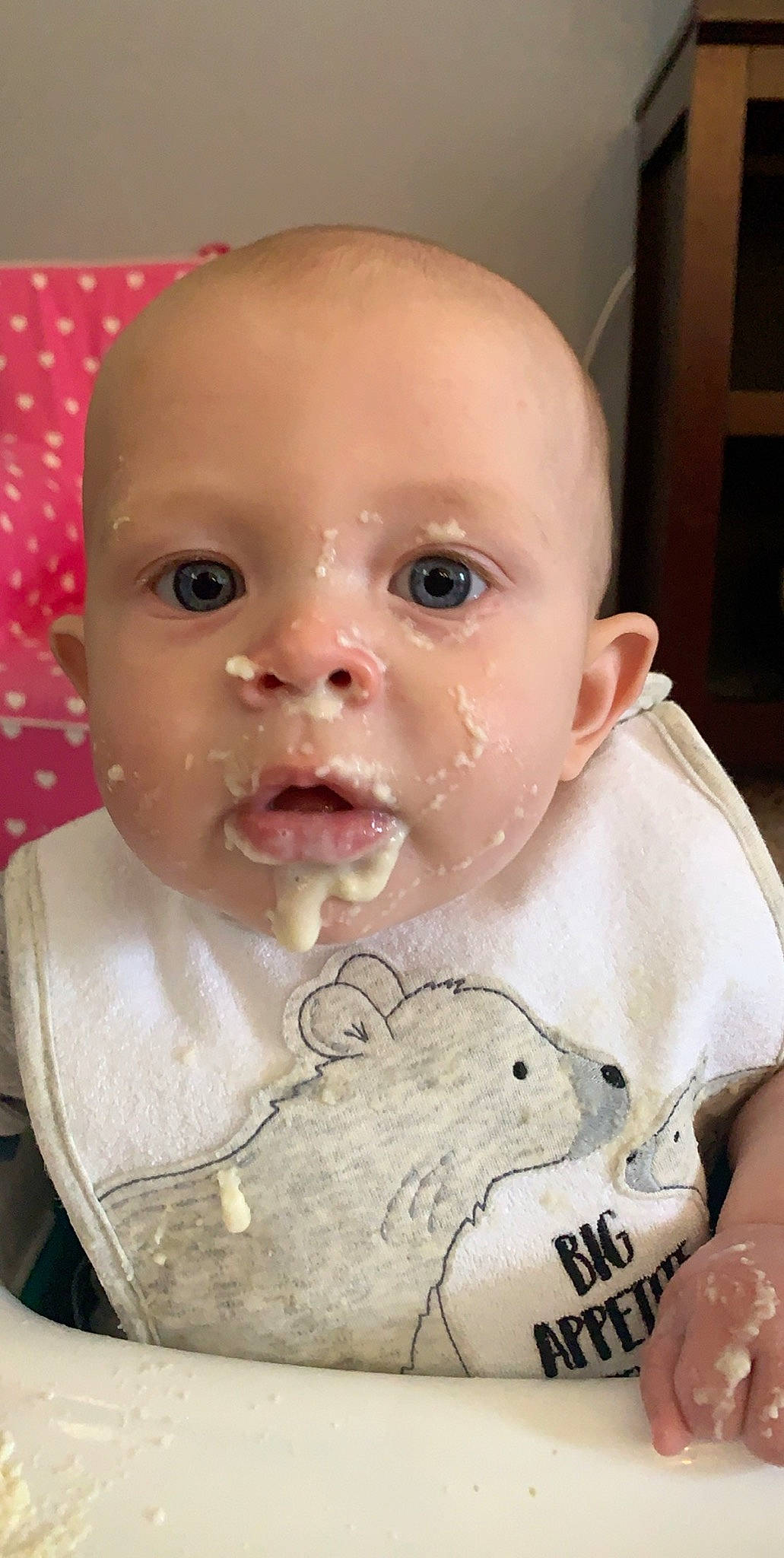 Ledger joined the competition — help win amazing prizes! baby, baby_food, baby_making_funny_faces, cheek, child, eating, face, forehead, head, lip, mouth, nose, person, skin, toddler