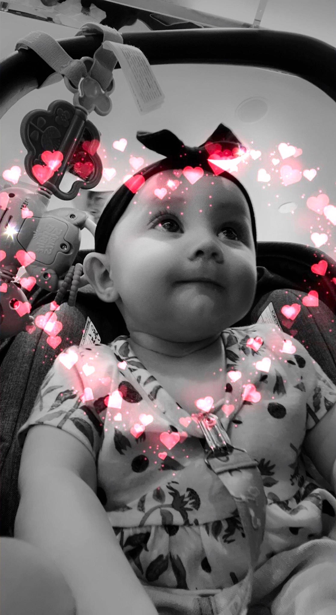 Raylynn is registered to the contest to win money with this photo: black, black_and_white, black_hair, cheek, child, cool, darkness, eye, eyelash, flash_photography, hairstyle, happy, head, headgear, iris, lip, mouth, person, pink, style