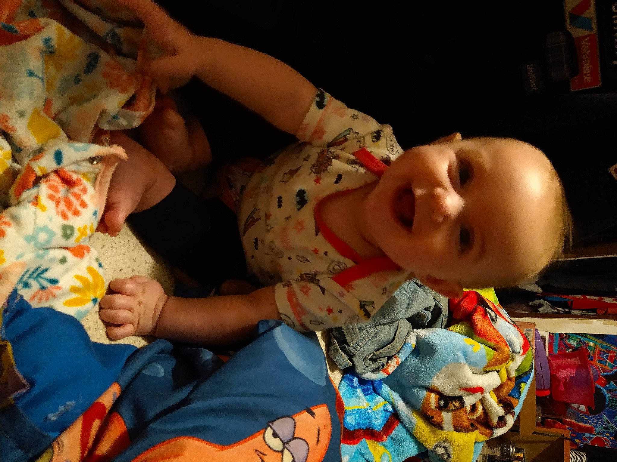 April joined the competition — help win amazing prizes! baby, baby_toddler_clothing, cheek, eye, facial_expression, finger, hairstyle, head, human, human_body, iris, mammal, mouth, organ, people, person, product, skin, smile, textile